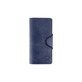 Garbalia Axel Crazy Lacivert Deri Unisex Portföy Cüzdan