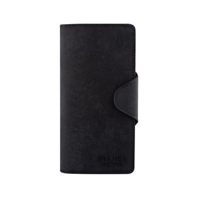 Garbalia Axel Crazy Siyah Deri Unisex Portföy Cüzdan