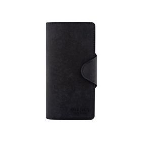 Garbalia Axel Crazy Siyah Deri Unisex Portföy Cüzdan