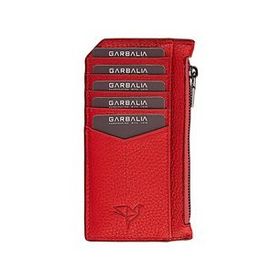 Garbalia Blush Gül Kurusu Hakiki Deri Fermuarlı Unisex Kartlık Cüzdan