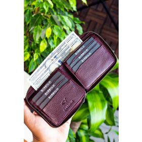 Garbalia Carole Bordo Unisex Cüzdan