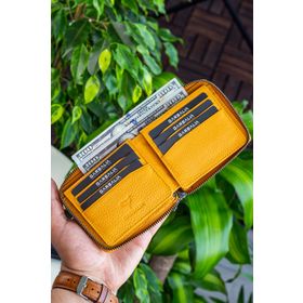Garbalia Carole Hardal Sarısı Unisex Cüzdan