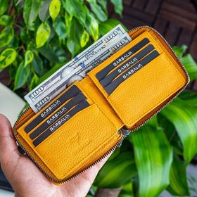 Garbalia Carole Hardal Sarısı Unisex Cüzdan