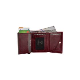 Garbalia Crazy Bordo Unisex Cüzdan