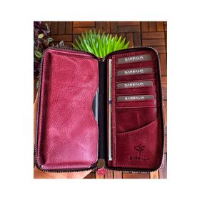 Garbalia Crazy Bordo Unisex Cüzdan