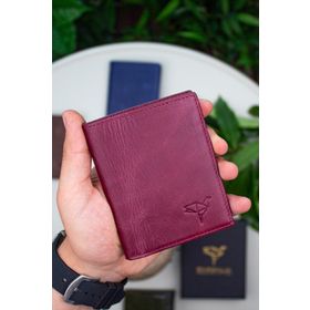 Garbalia Crazy Bordo Unisex Cüzdan