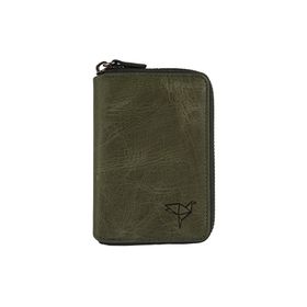 Garbalia Fargo Vintage Yeşil Deri Unisex Cüzdan