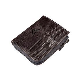 Garbalia Figo Gri Hakiki Deri Unisex Kartlık Cüzdan