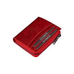 Garbalia Figo Kırmızı Hakiki Deri Unisex Kartlık Cüzdan