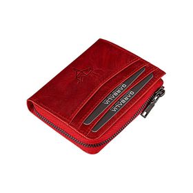Garbalia Figo Kırmızı Hakiki Deri Unisex Kartlık Cüzdan