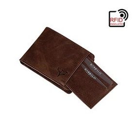 Garbalia Kanguru Hakiki Deri RFID Kahverengi Engelleyici Crazy Cüzdan Kartlık
