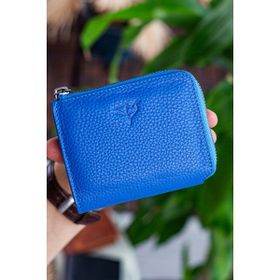 Garbalia Leeds Saks Mavi Unisex Cüzdan