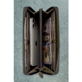 Garbalia Murphy Crazy Yeşil Deri Unisex Cüzdan