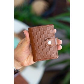 Garbalia Pekin Hakiki Deri Bol Kartlıklı Dıştan Patlı Taba Unisex Cüzdan