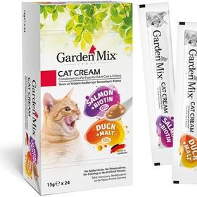 Garden Mix 15 gr 24 Adet XXL Somon Ördek Kedi Kreması