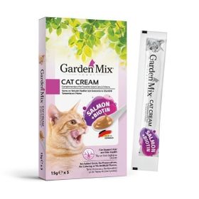 Garden Mix 15x5 GR Somonlu ve Biyotinli Sıvı Kedi Ödül Maması