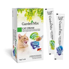Garden Mix 24x15 gr Tavuklu ve Kuzulu Karışık Sıvı Kedi Ödülü