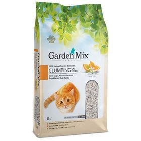 Garden Mix 2x10 lt Doğal Parfümlü Bentonit Portakallı İnce Taneli Topaklanan Kedi Kumu