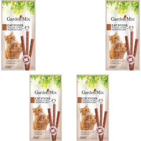 Garden Mix 3x5 gr 4'lü Dana Etli Kedi Stick Ödülü