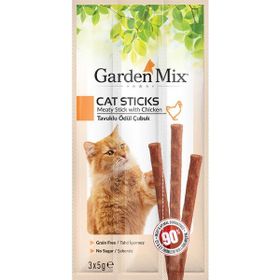 Garden Mix 3x5 gr 50‘li Tavuklu Kedi Stick Ödül