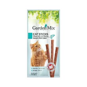 Garden Mix 3x5 gr Somonlu Kedi Ödül Çubuğu