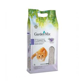 Garden Mix 5 lt Lavanta Kokulu Topaklanan İnce Taneli Bentonit Kedi Kumu