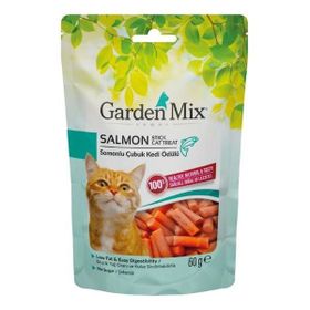 Garden Mix 60 gr Somonlu Düşük Yağlı Şekersiz Stick Kedi Ödül Maması