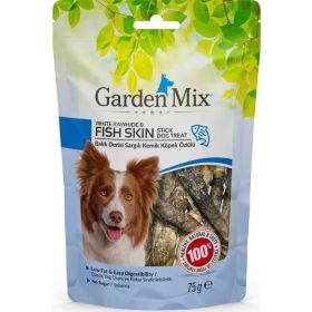 Garden Mix 75 gr Balık Derisi Sargılı Kemik Köpek Ödülü