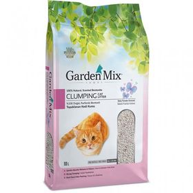 Garden Mix Bentonit 10 lt Pudralı Kalın Taneli Kedi Kumu