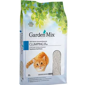 Garden Mix Bentonit 10 lt Pudralı Kalın Taneli Kedi Kumu