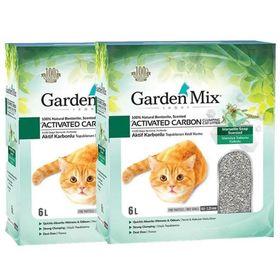 Garden Mix Bentonit Aktif Karbon Marsilya Sabunu 2x6 lt Kedi Kumu
