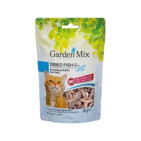 Garden Mix Dried Fish Kurutulmuş Balıklı 60 gr Kedi Ödülü