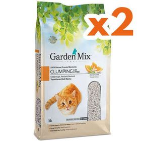 Garden Mix İnce Taneli Topaklaşan Portakallı Doğal 10x2 lt Kedi Kumu
