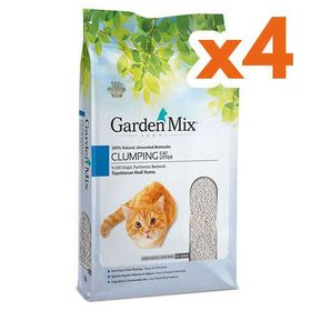 Garden Mix Kalın Taneli Topaklaşan Kokusuz 4x5 lt Doğal Kedi Kumu