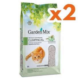 Garden Mix Kalın Taneli Topaklaşan Marsilya Sabunlu Doğal 10x2 lt Kedi Kumu