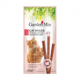 Garden Mix Kuzu Etli 3x5 15 gr Stick Kedi Ödülü