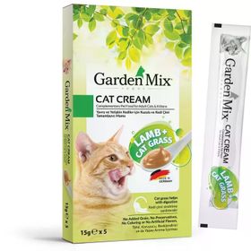Garden Mix Kuzulu Kedi Otlu 5x15 gr Kedi Kreması