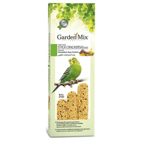 Garden Mix Meyveli 3'lü Muhabbet Kuşu Krakeri