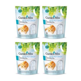 Garden Mix Silica Kristal 4x 3.8 lt Kedi Kumu