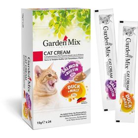 Garden Mix Somonlu ve Ördekli Krema 24x15 gr Kedi Ödül Maması