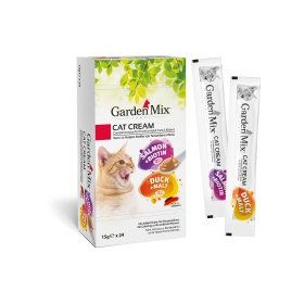 Garden Mix Somonlu ve Ördekli Krema 24x15 gr Kedi Ödül Maması