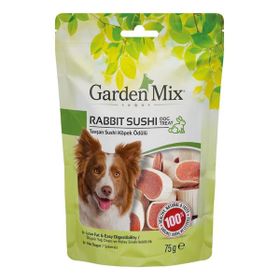 Garden Mix Tavşan Sushi 75 gr Düşük Yağlı Şekersiz Köpek Ödülü