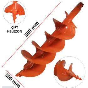 Garden Pro 300 mm Çift Helezonlu Toprak Burgu Ucu