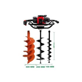 Garden Pro TKDZ-03-52 Set-2 Toprak Burgu Makinesi