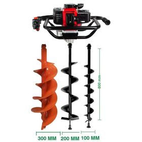 Garden Pro TKDZ-03-52 Set-2 Toprak Burgu Makinesi