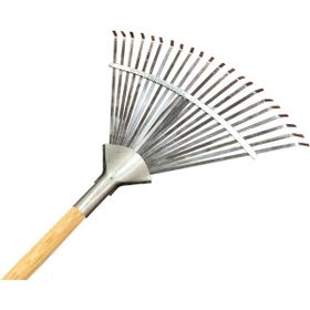 Gardener 10733 Ahşap Saplı Ayarlı Metal Çim ve Yaprak Toplama Tırmığı