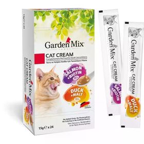 Gardenmix 24x15 gr Somon ve Ördek Lezzetleri Kedi Kreması