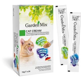 Gardenmix 24x15 gr Tavuk ve Kuzu Lezzetleri Kedi Kreması