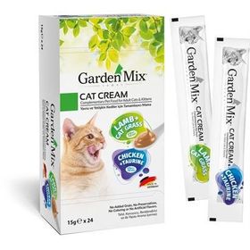 Gardenmix 24x15 gr Tavuk ve Kuzu Lezzetleri Kedi Kreması