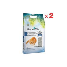 Gardenmix 2x10 lt Aktif Karbonlu İnce Taneli Bentonit Kedi Kumu